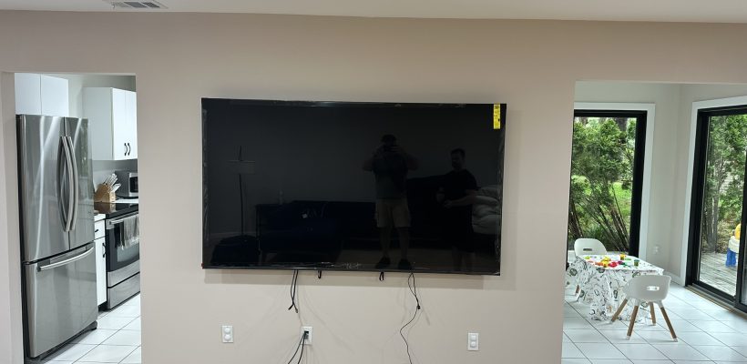 TV Wall Mount + Hide Wires — 80"+