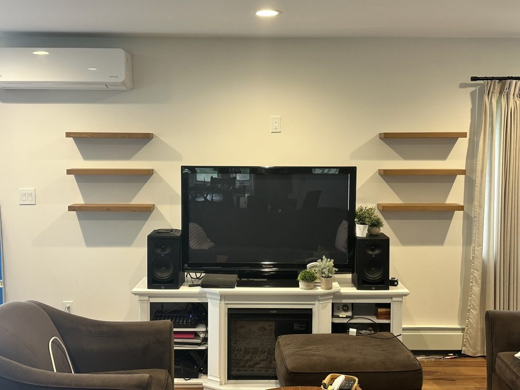 Floating shelves in Oceanside, NY